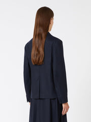 Wool flannel jacket - Midnightblue