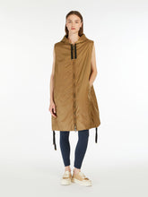 Water-repellent canvas gilet - Caramel