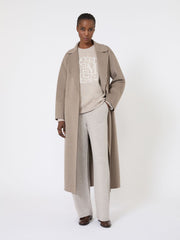 Wool and cashmere trousers - Beige