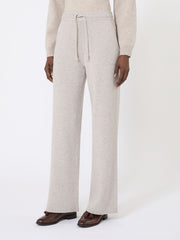 Wool and cashmere trousers - Beige