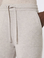Wool and cashmere trousers - Beige