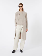 Boxy-fit wool and cashmere sweater - Beige