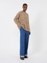 Brushed cashmere jumper - Beige