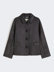 Padded jacket in water-repellent canvas - Black