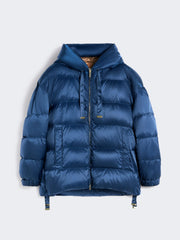 Down jacket in water-repellent taffeta - Navy