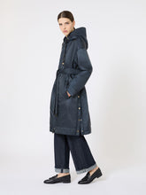 Water-repellent canvas padded parka - Midnightblue