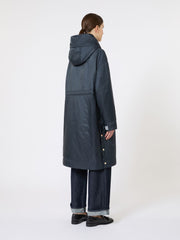 Water-repellent canvas padded parka - Midnightblue
