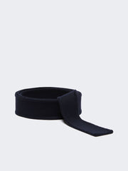 Belt in pure wool fabric - Midnightblue