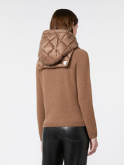 Water-repellent nylon fabric front insert - Brown