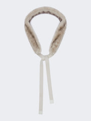 Soft fabric hood trim - Pearl grey