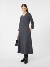 Piqué jersey dress - Dark grey