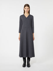 Piqué jersey dress - Dark grey