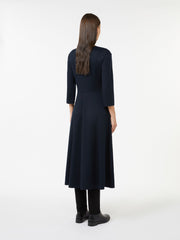 Piqué jersey dress - Ultramarine