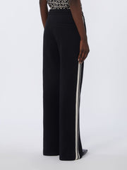 Cotton jersey trousers - Black