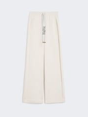 Wide-fit jersey trousers - Ecru