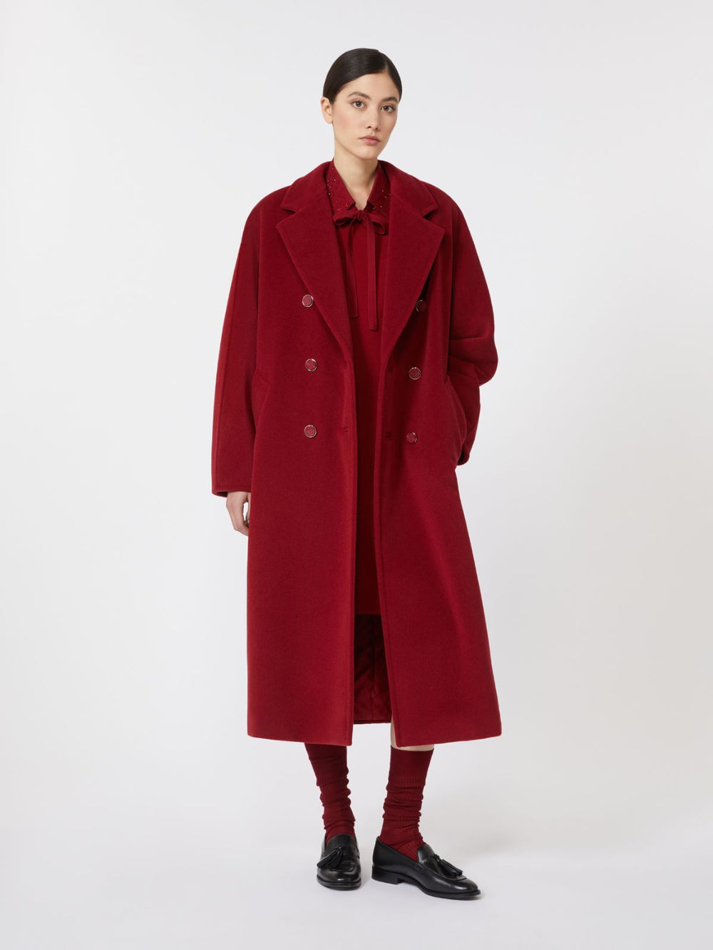 101801 Icon Coat - Dark red