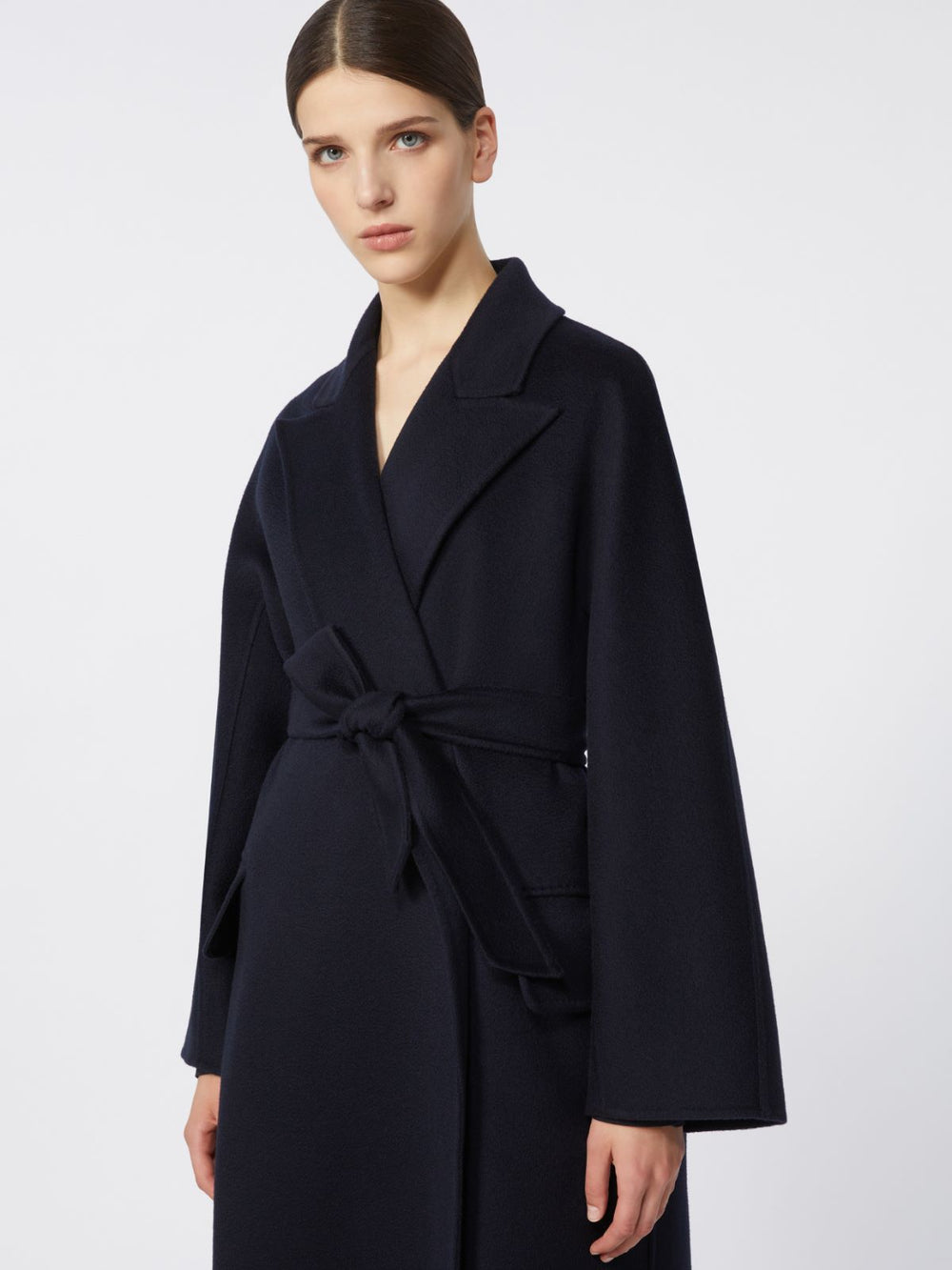 Oversized cashmere coat - Ultramarine