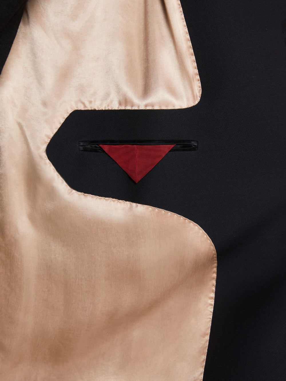 Masculine wool and silk coat - Black