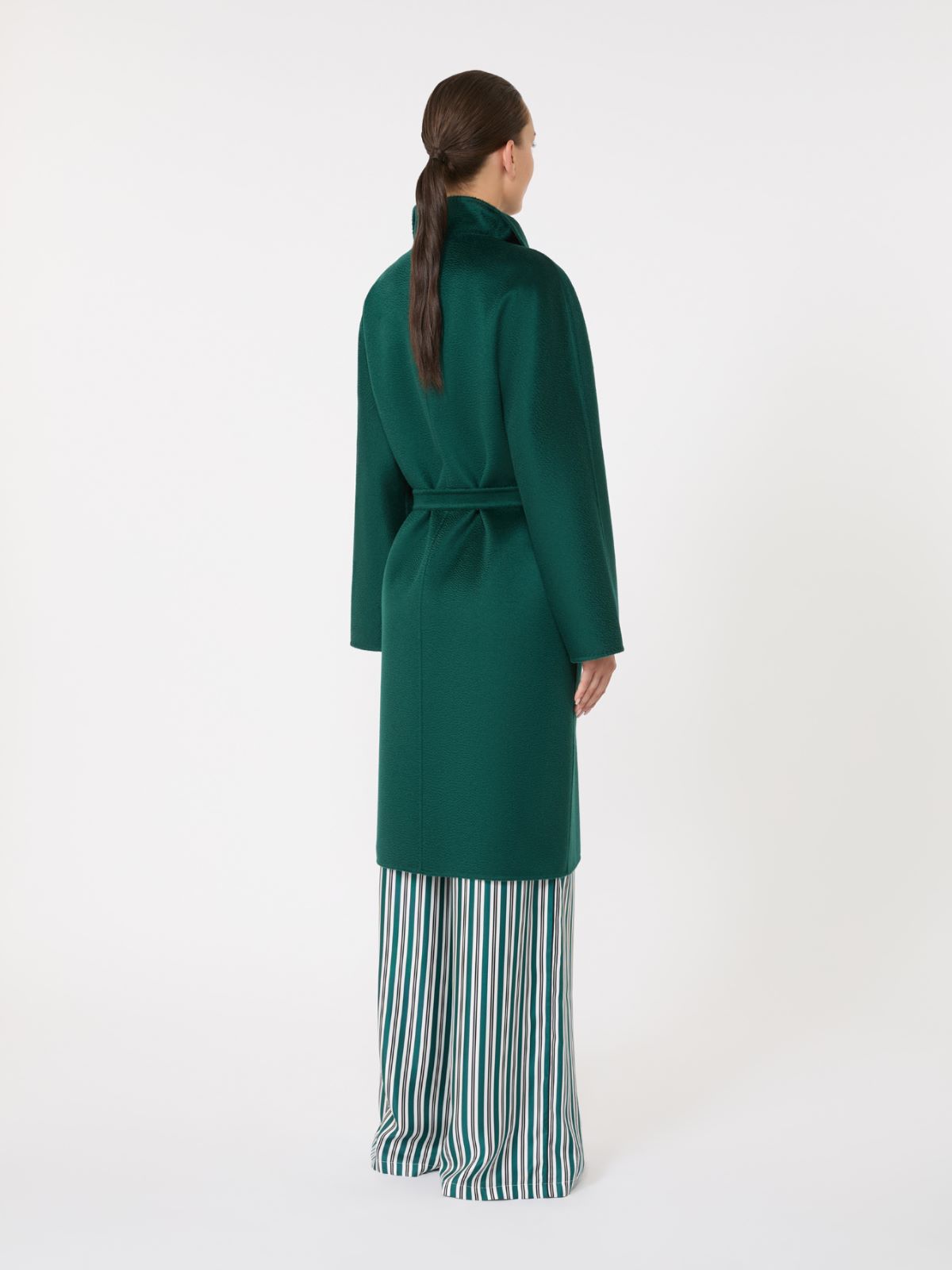 Midi cashmere cardigan coat - Dark green