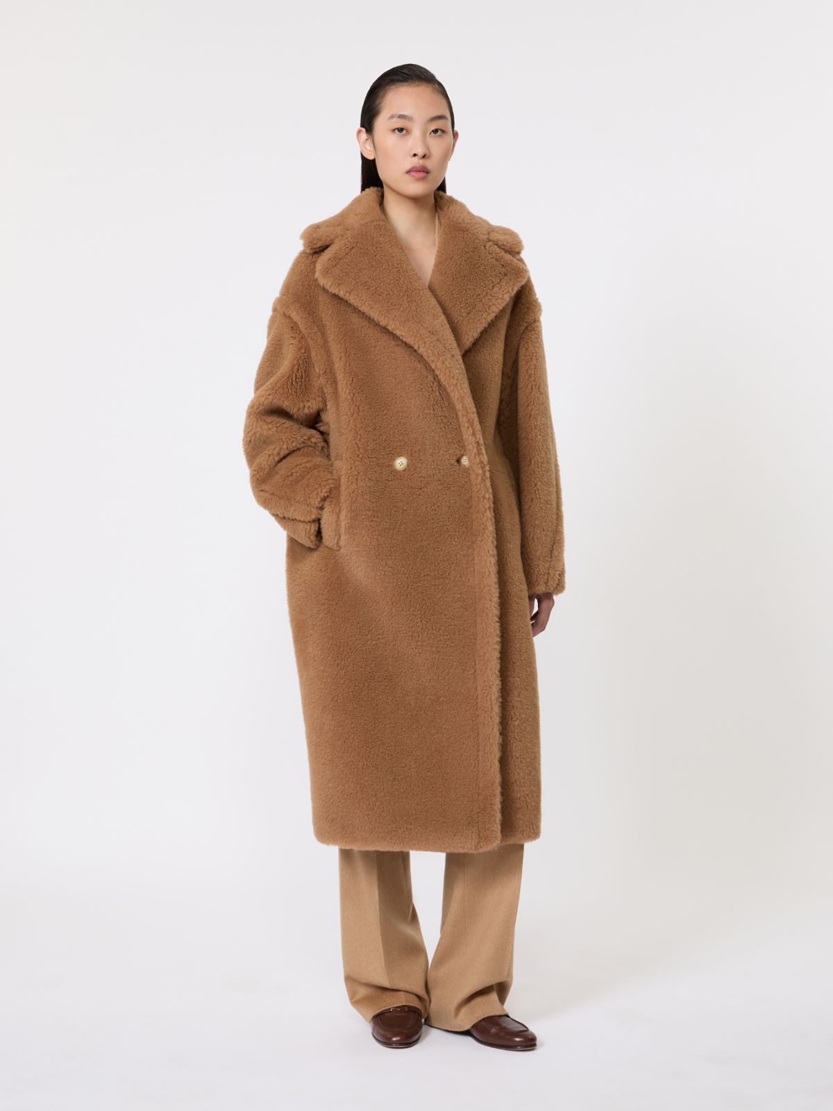 Teddy Bear Icon Coat - Camel