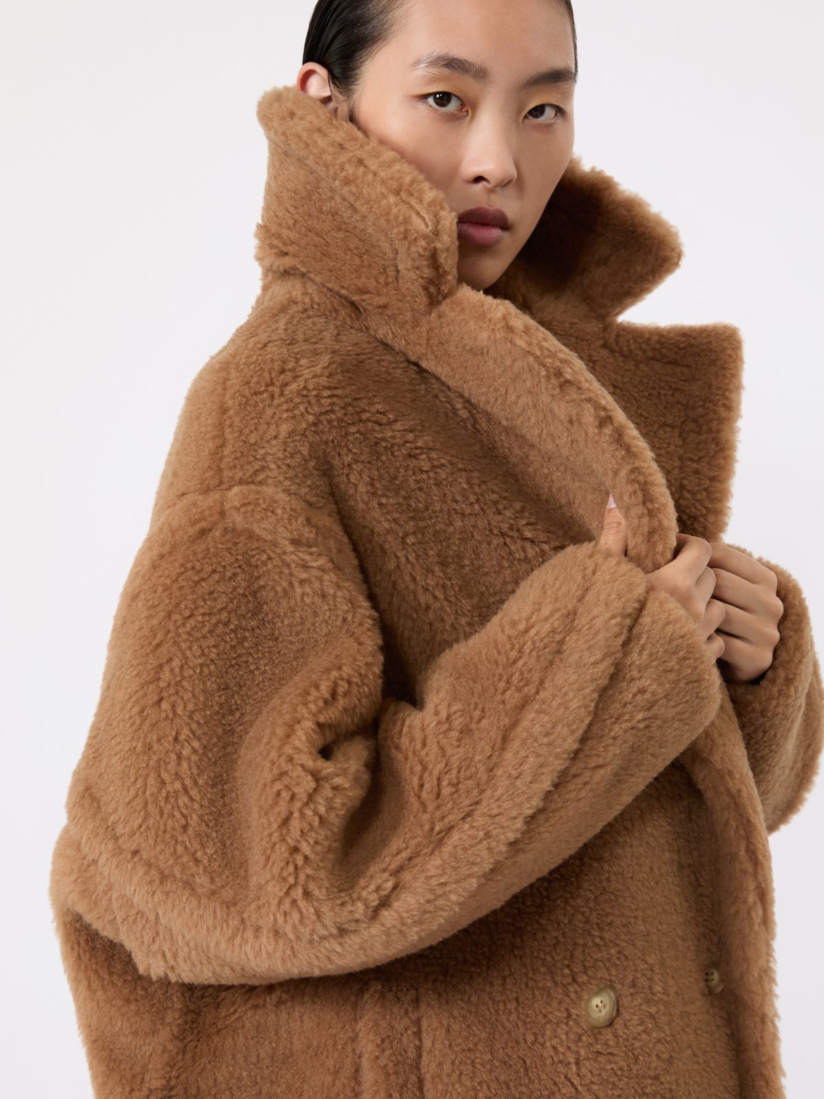 Teddy Bear Icon Coat - Camel