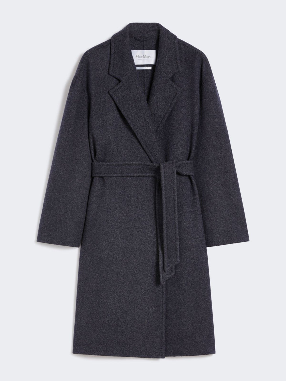 Denim-effect wool coat - Ultramarine