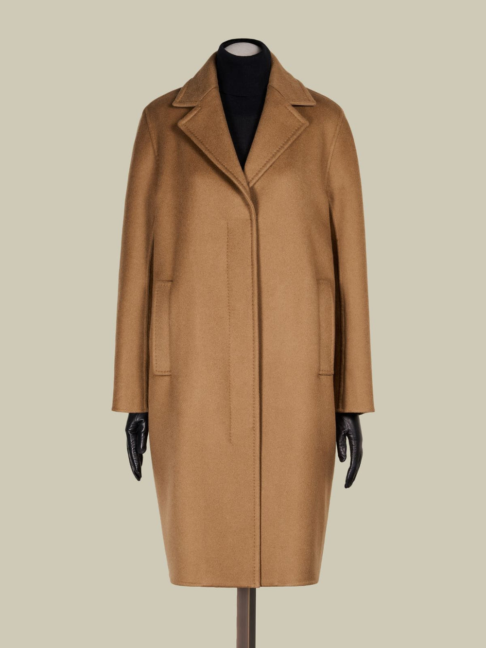 Masculine·cashmere coat - Camel