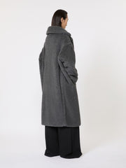 Teddy Bear Icon Coat in wool and alpaca - Medium grey