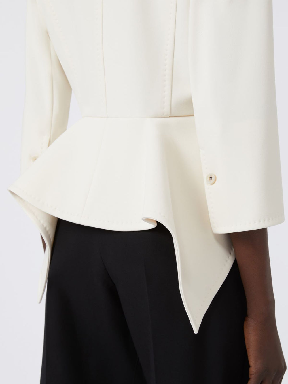 Bonded sable jacket - Ivory