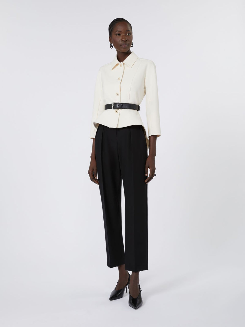 Bonded sable jacket - Ivory