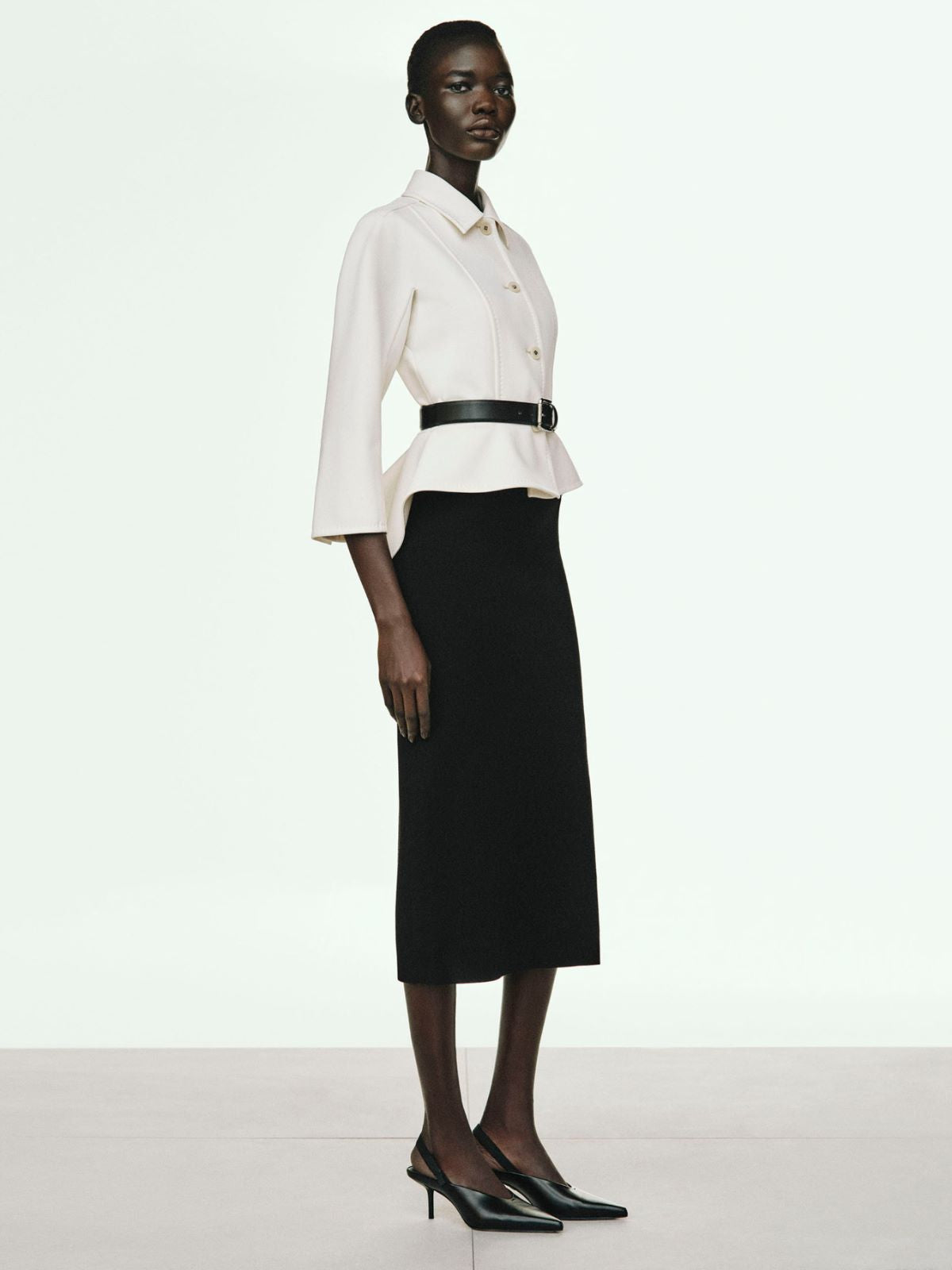 Bonded sable jacket - Ivory