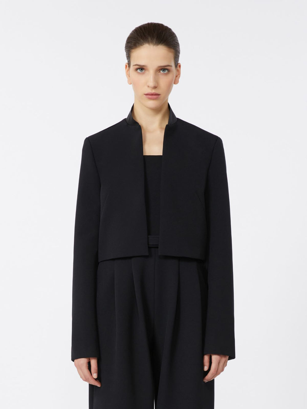 Cropped sable jacket - Black