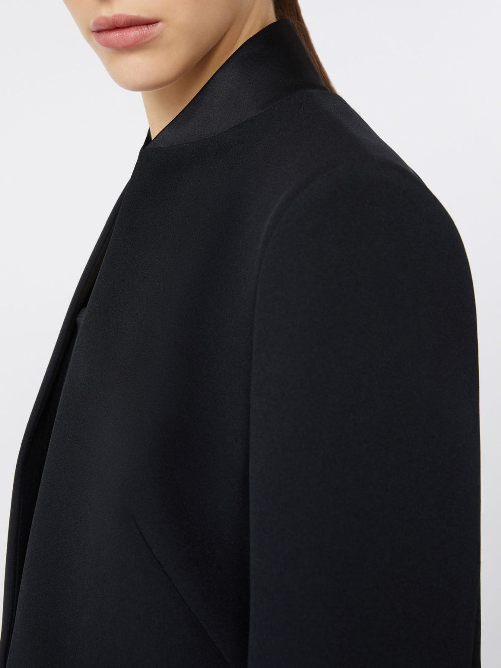 Cropped sable jacket - Black