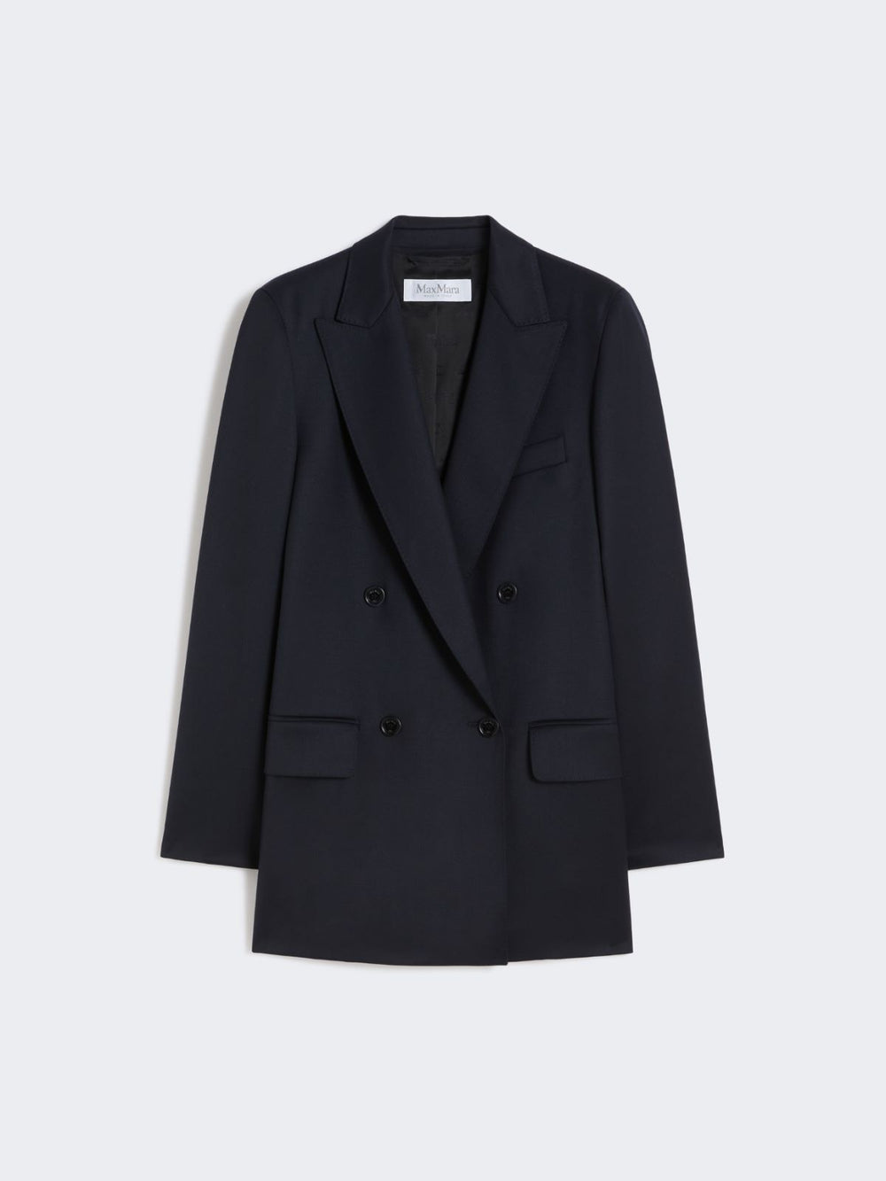 - Double-breasted wool blazer - Ultramarine