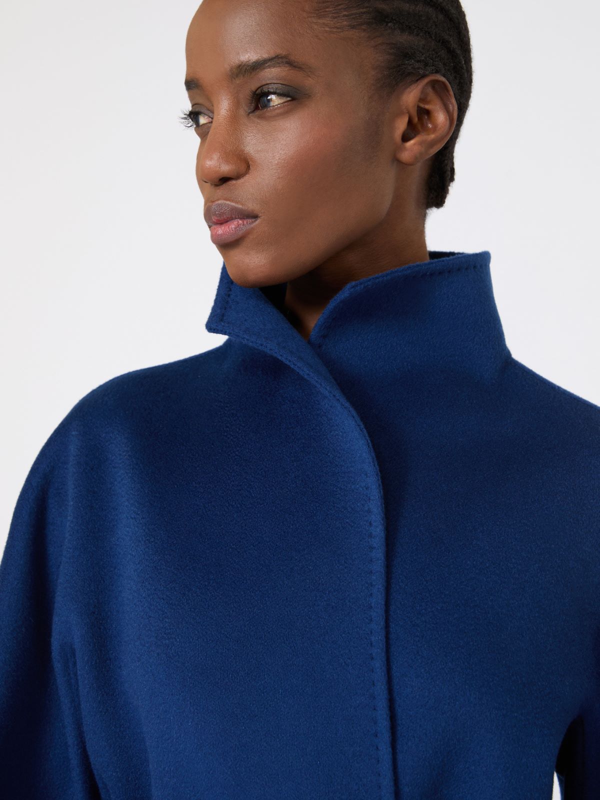 Cashmere cardigan coat - China blue