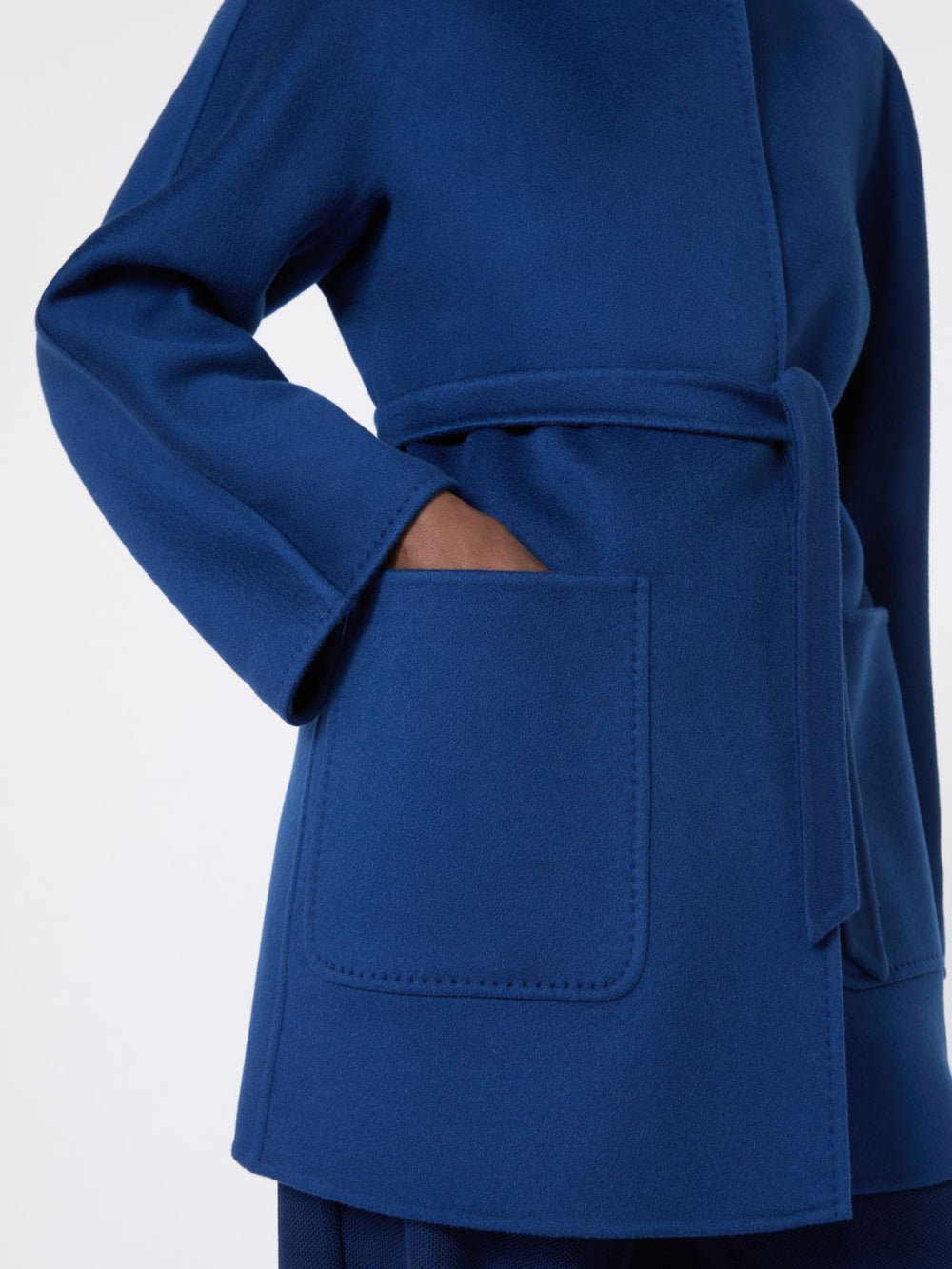 Cashmere cardigan coat - China blue