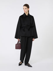 Cashmere broadcloth coat - Black