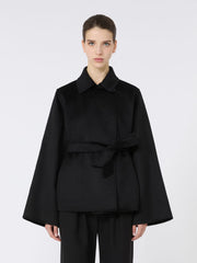 Cashmere broadcloth coat - Black