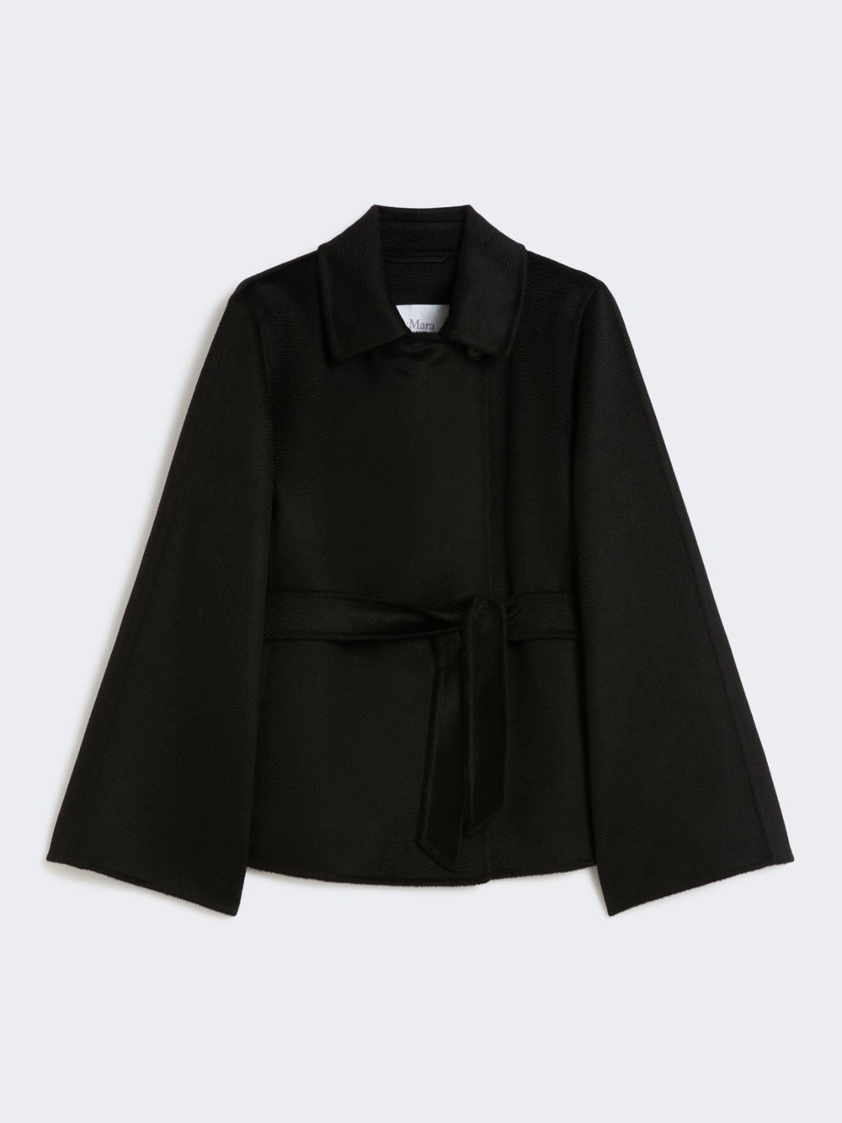 Cashmere broadcloth coat - Black