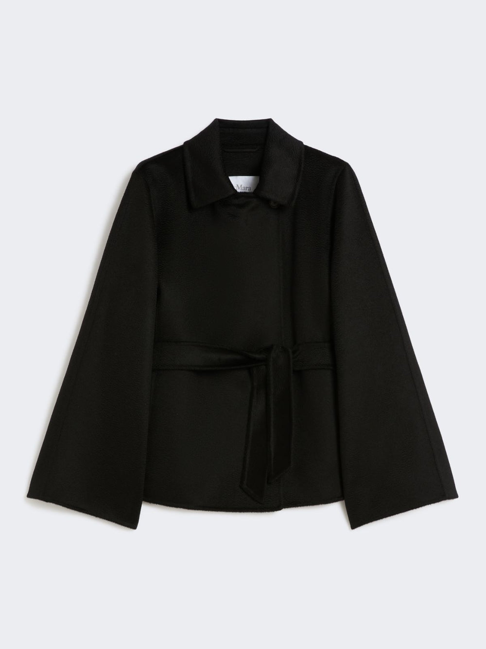 Cashmere broadcloth coat - Black