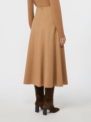 Camel flared skirt - Camel
