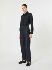 Cotton poplin shirt - Ultramarine