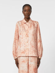 Printed silk shirt - Pink