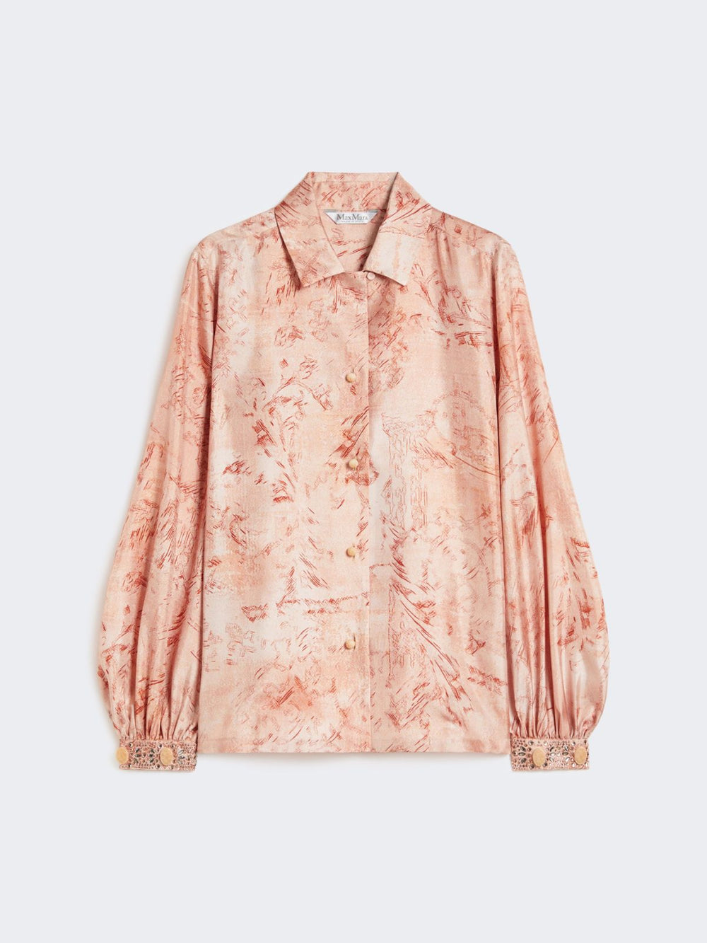Printed silk shirt - Pink