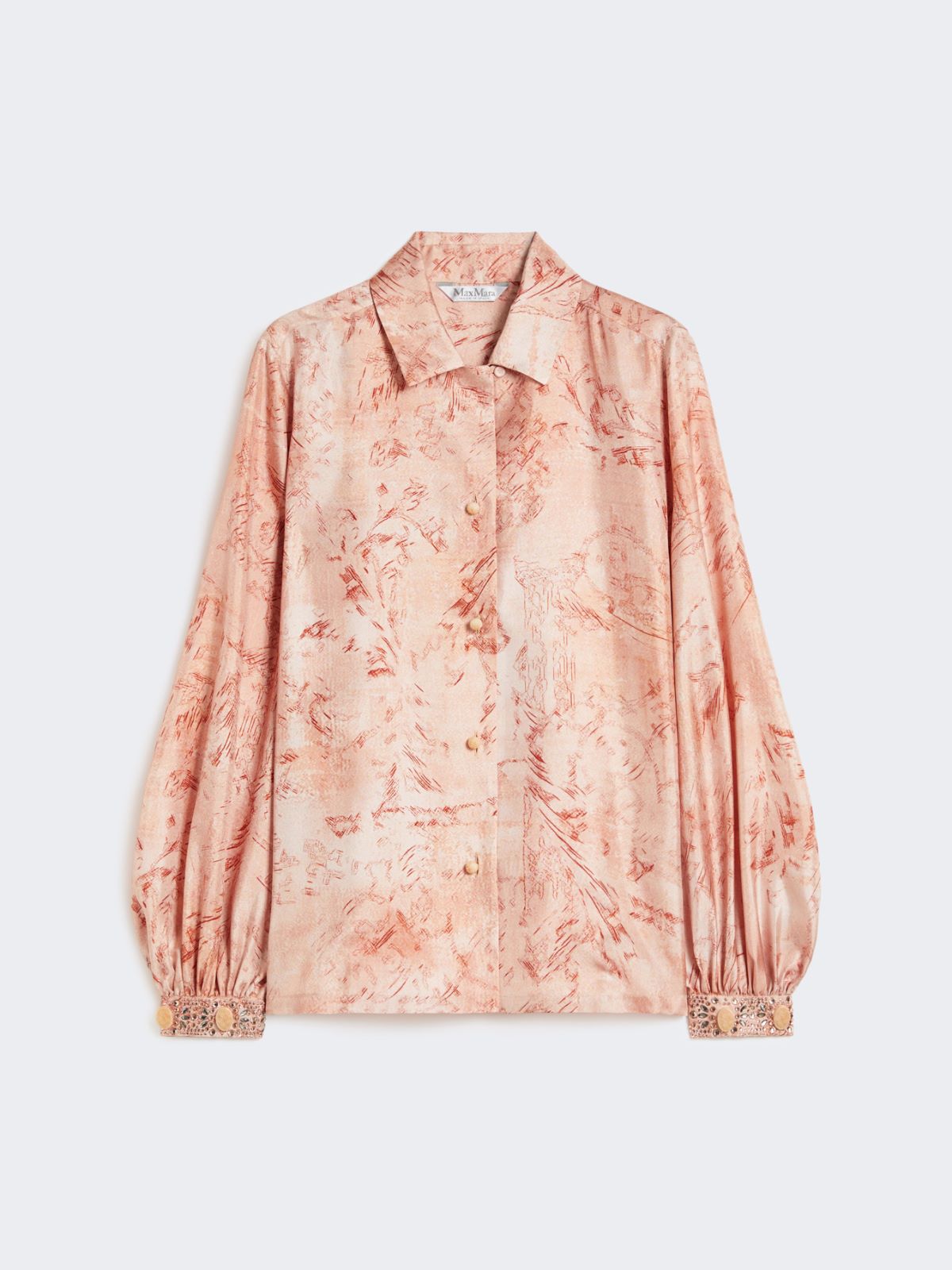 Printed silk shirt - Pink
