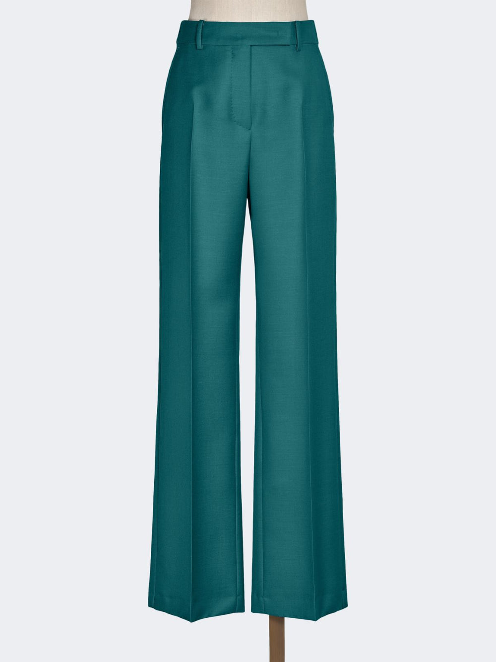 silk and mohair trousers - Turquoise Wool