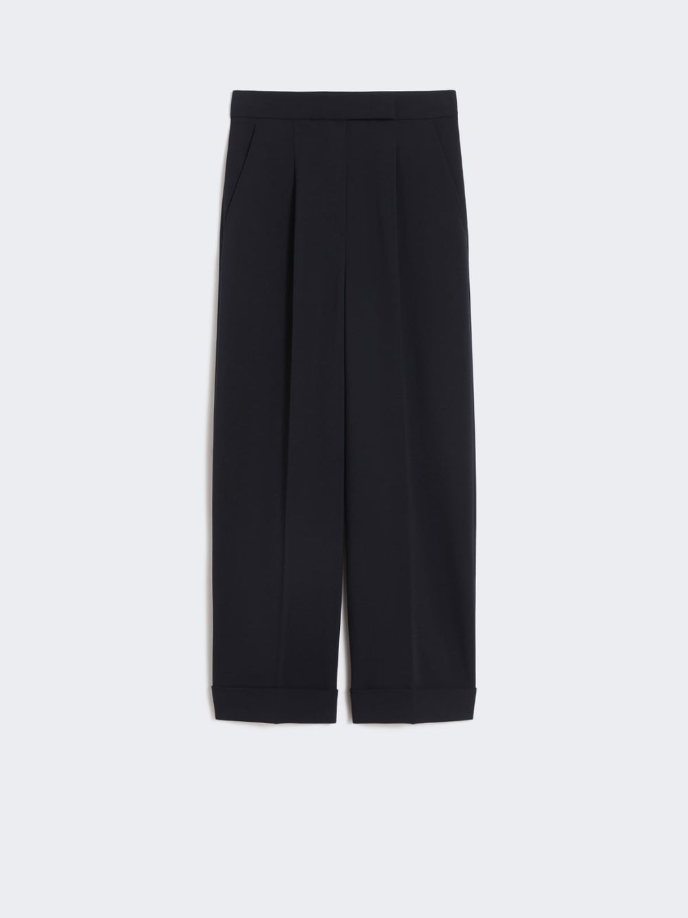 High-waisted wool trousers - Ultramarine