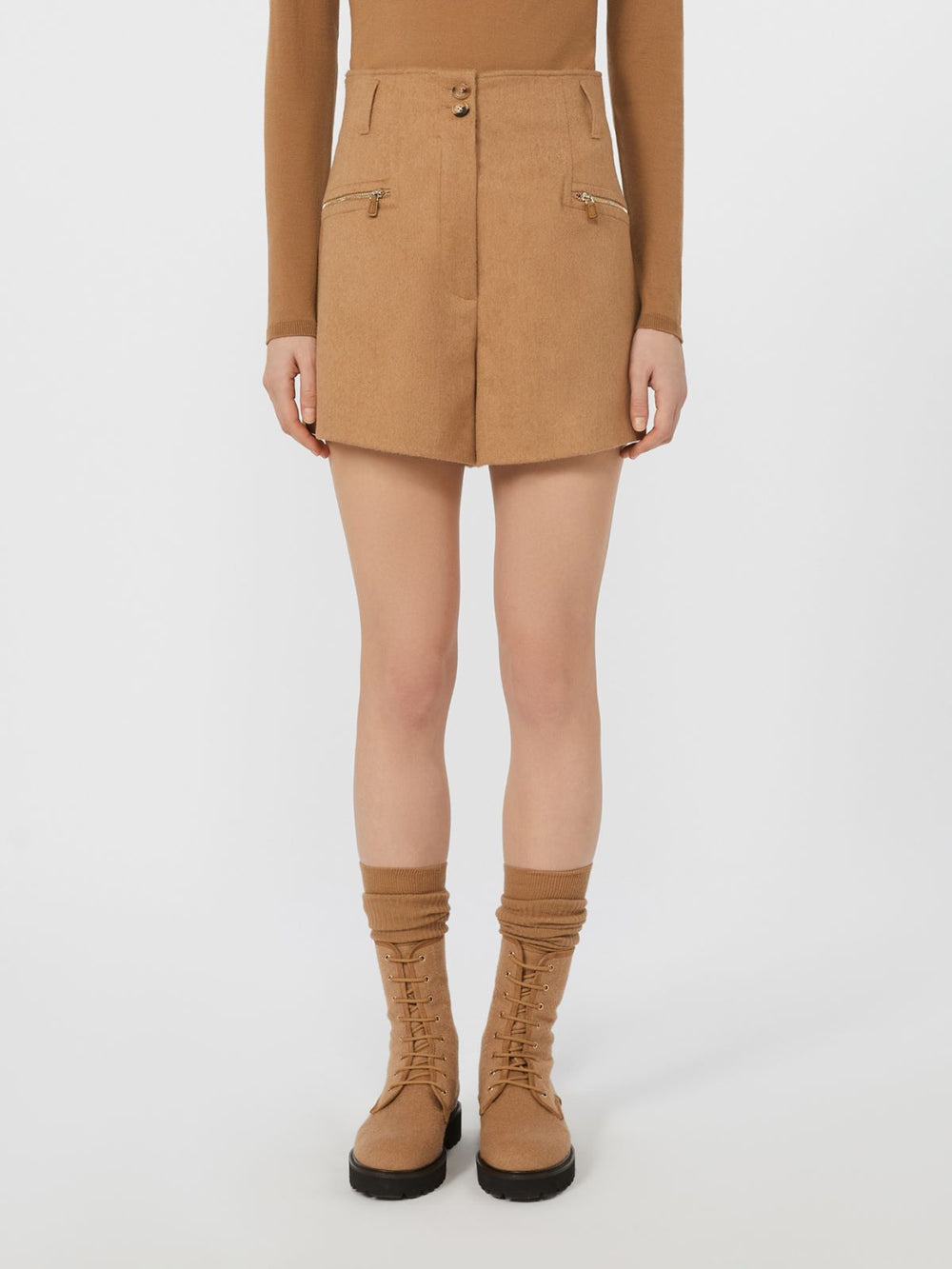 Camel colour shorts - Camel