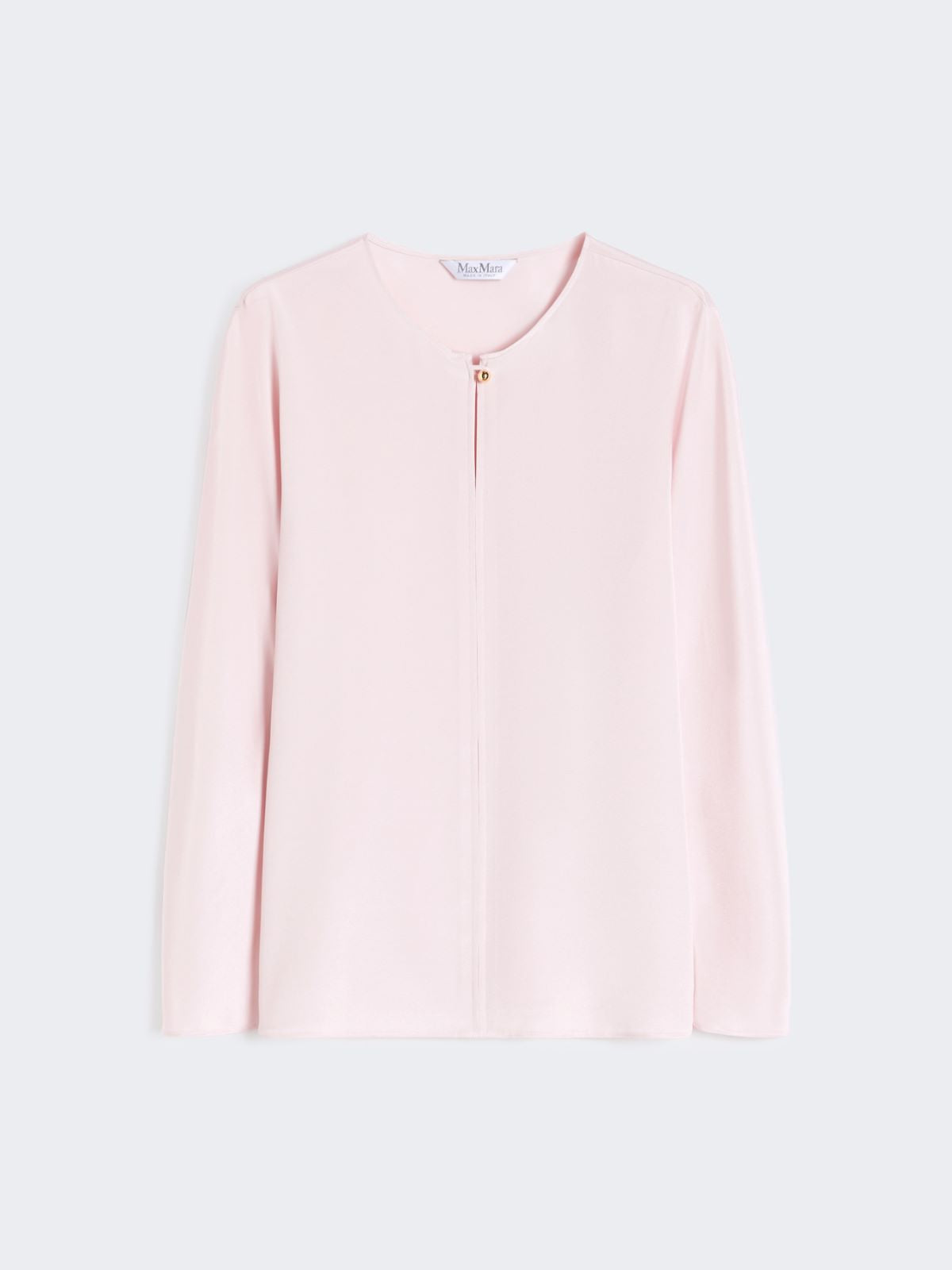 Silk crêpe de Chine blouse - Pink