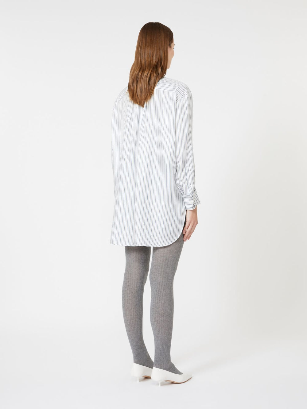 Short printed-silk shirt dress - Silk